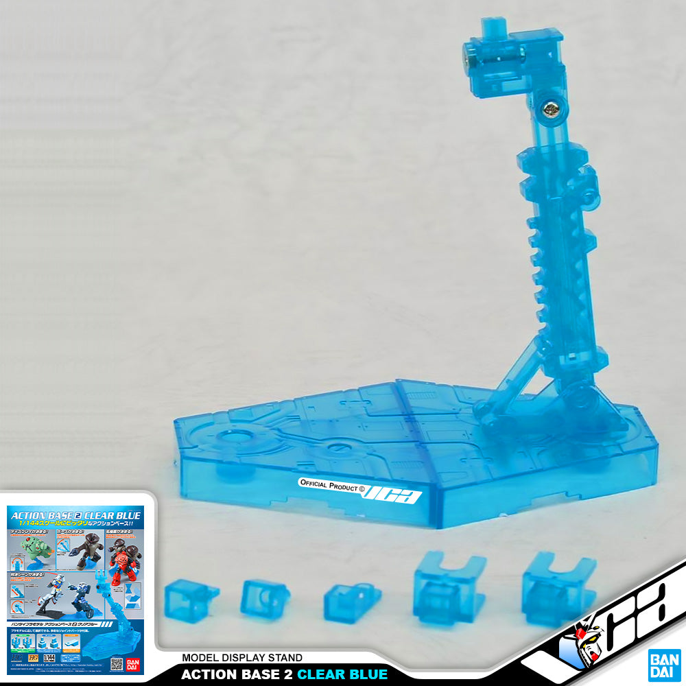 Bandai 展示动作底座 2 透明蓝色适用于塑料模型动作玩具 VCA 高达新加坡