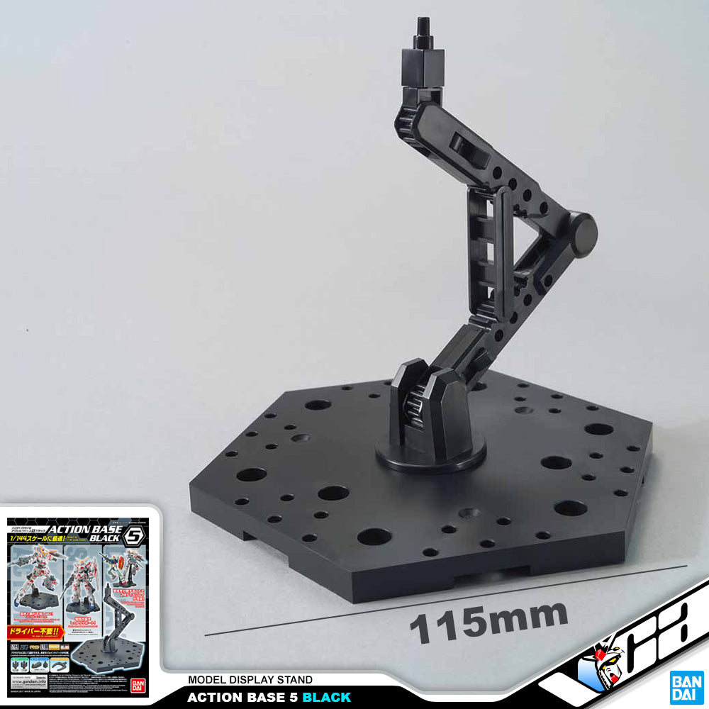 Bandai Display Action Base 5 Black For Plastic Model Action Toy VCA Gundam Singapore