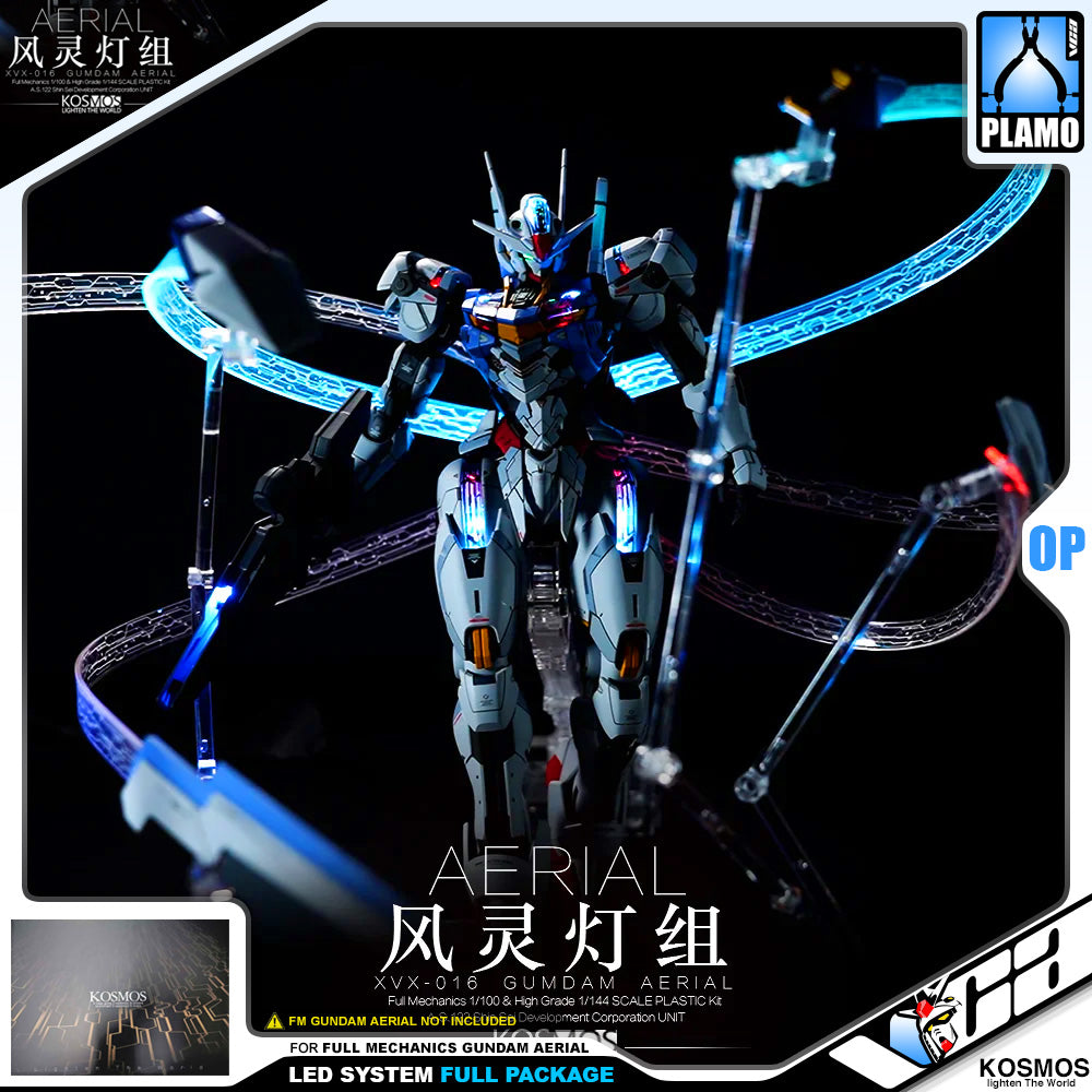 适用于 Full Mechanics FM Gundam Aerial 的 Kosmos Led 系统（完整照明套件） VCA China