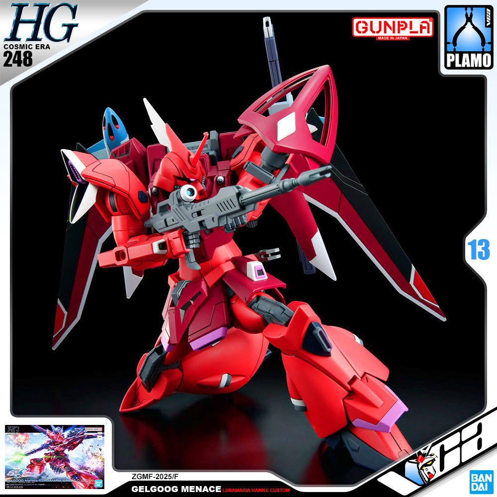 Bandai Gunpla High Grade Cosmic Era HG Gelgoog Menance Plastic Model Action Toy VCA Gundam Singapore