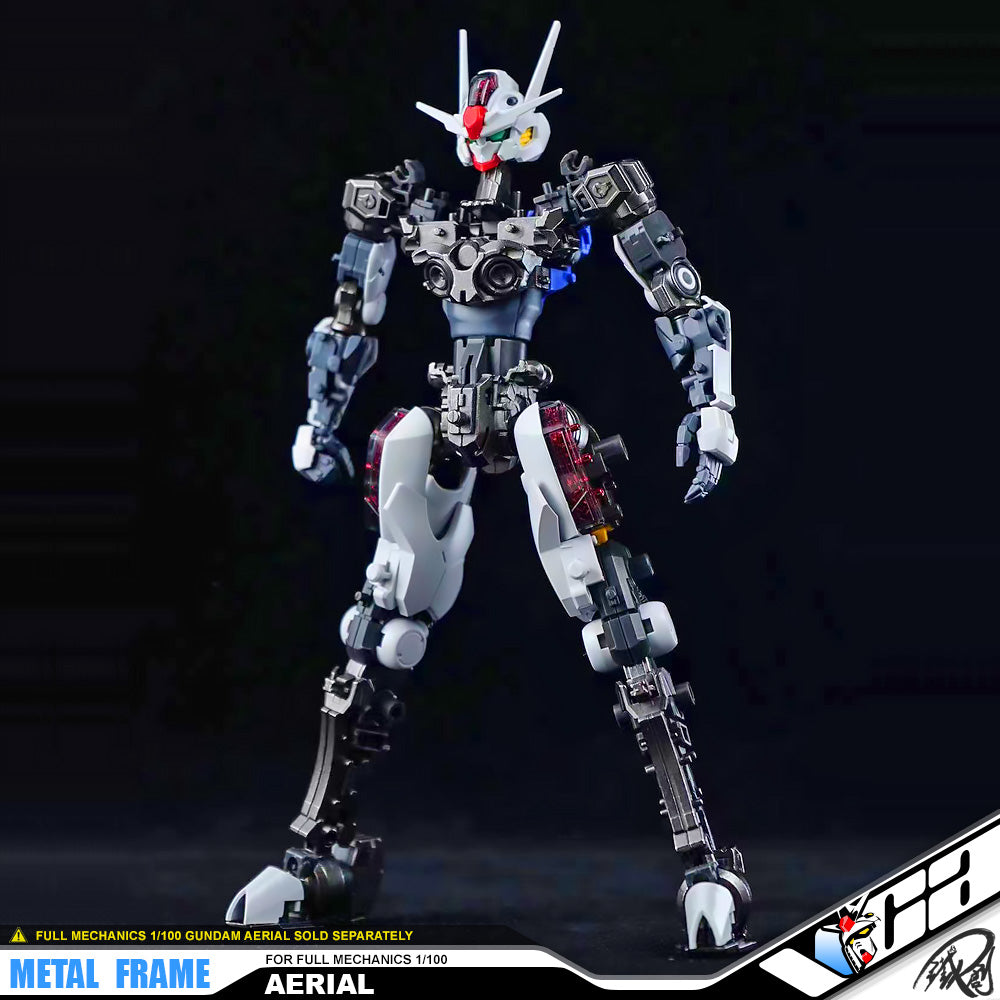 Iron Toys 铁创模型 Metal Structure Inner Frame Parts for Full Mechanics 1/100 FM Gundam Aerial Upgrade Parts VCA Singapore