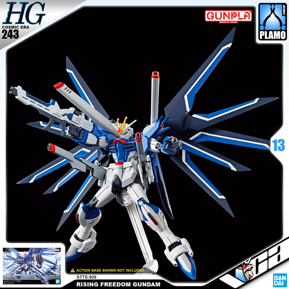 Bandai Gunpla 高级 HG 崛起自由高达 塑料模型玩具 VCA Singapore