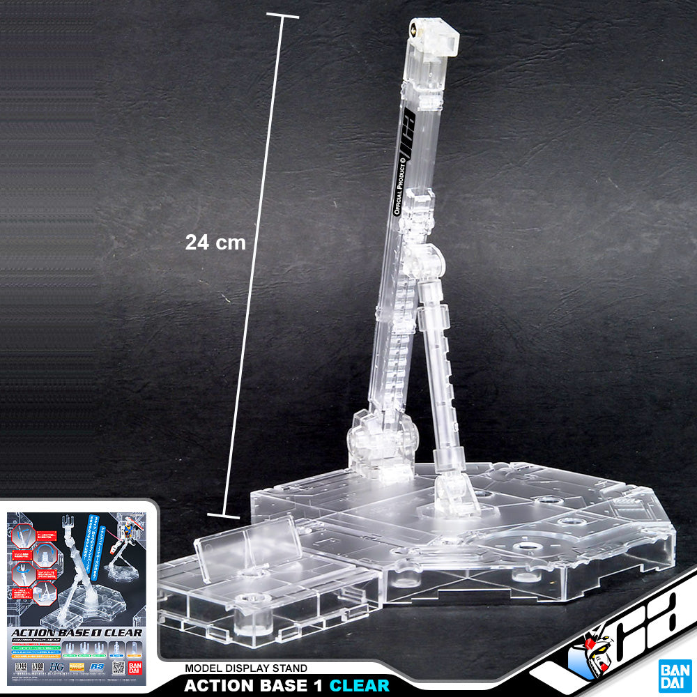 Bandai 展示动作底座 1 透明适用于塑料模型动作玩具 VCA 高达新加坡