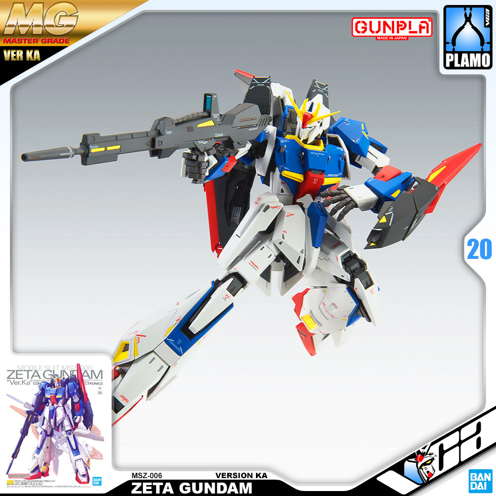 Bandai Gunpla Master Grade 1/100 MG Zeta Gundam Ver Ka 塑料模型动作玩具套件 VCA 中国