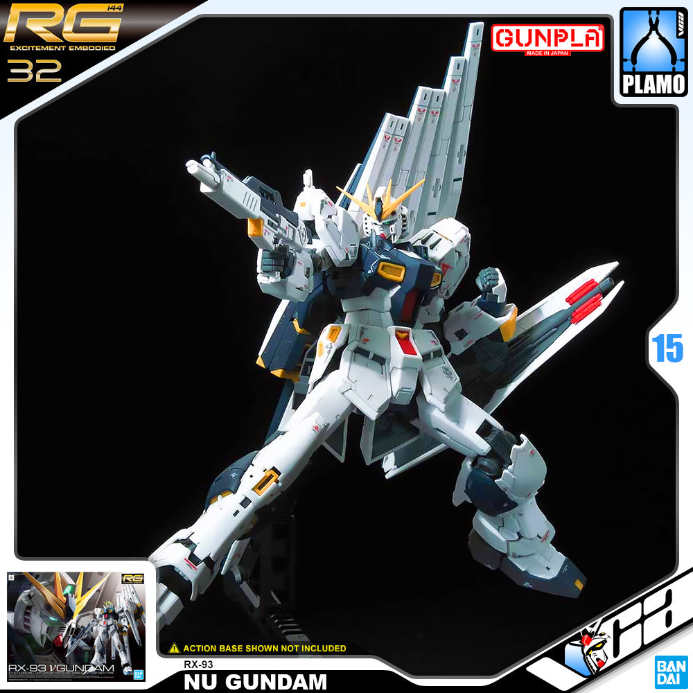 Bandai Gunpla Real Grade 1/144 RG RX-93 Nu Gundam Plastic Model Toy VCA Singapore