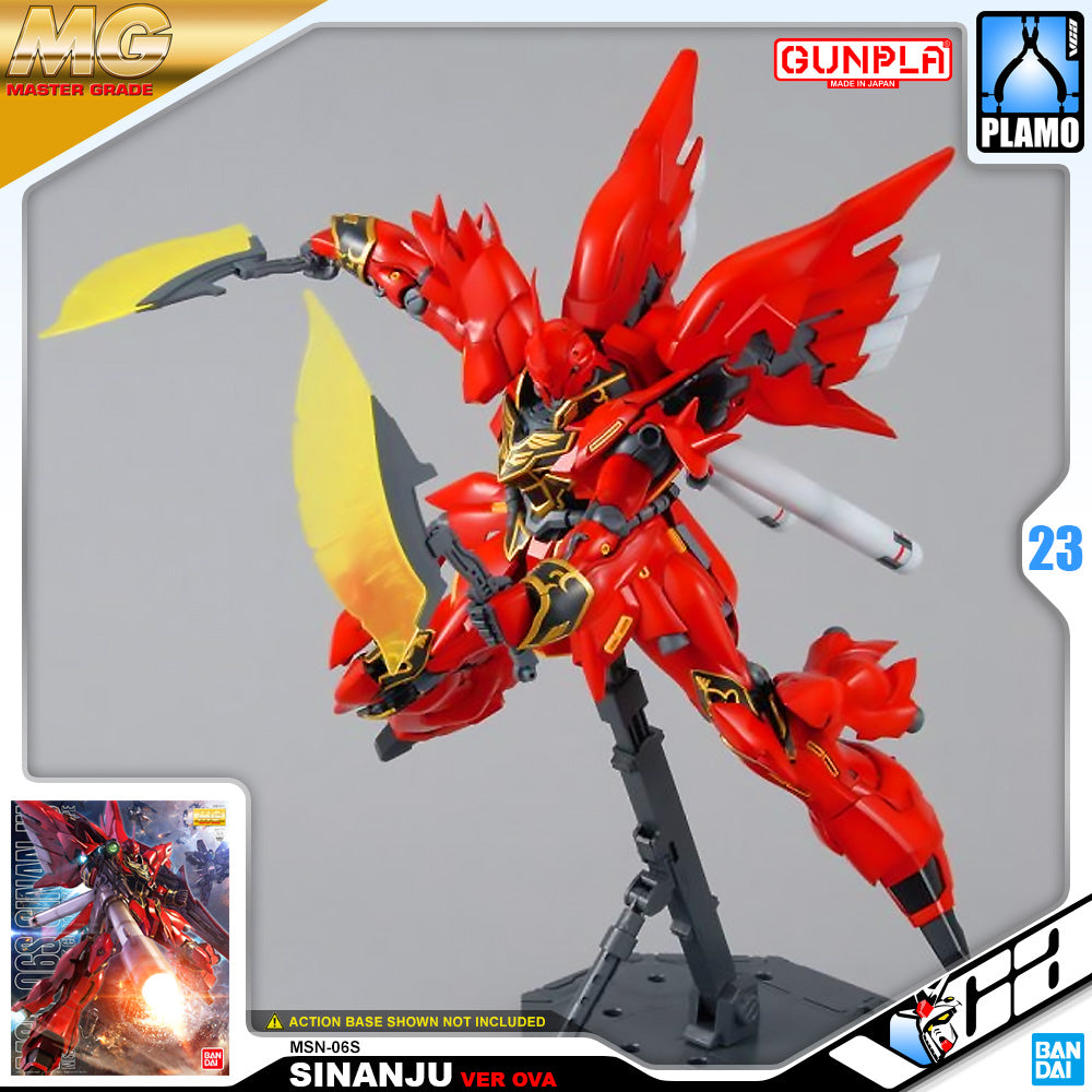 Bandai Gunpla Master Grade 1/100 MG MSN-06S Sinanju Ver OVA 塑料模型套件玩具 VCA 高达新加坡