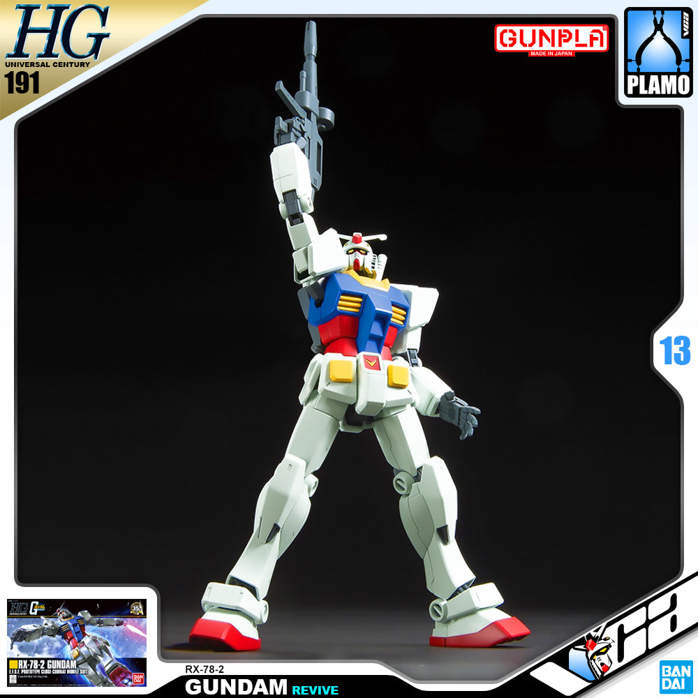 Bandai Gunpla High Grade Universal Century HGUC 1/144 HG RX-78-2 Gundam Revive Plastic Model Action Toy VCA Singapore