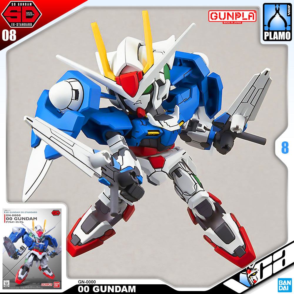 Bandai Gunpla SD Ex Standard SDEX 00 Gundam Plastic Model Action Kit Toy VCA Singapore