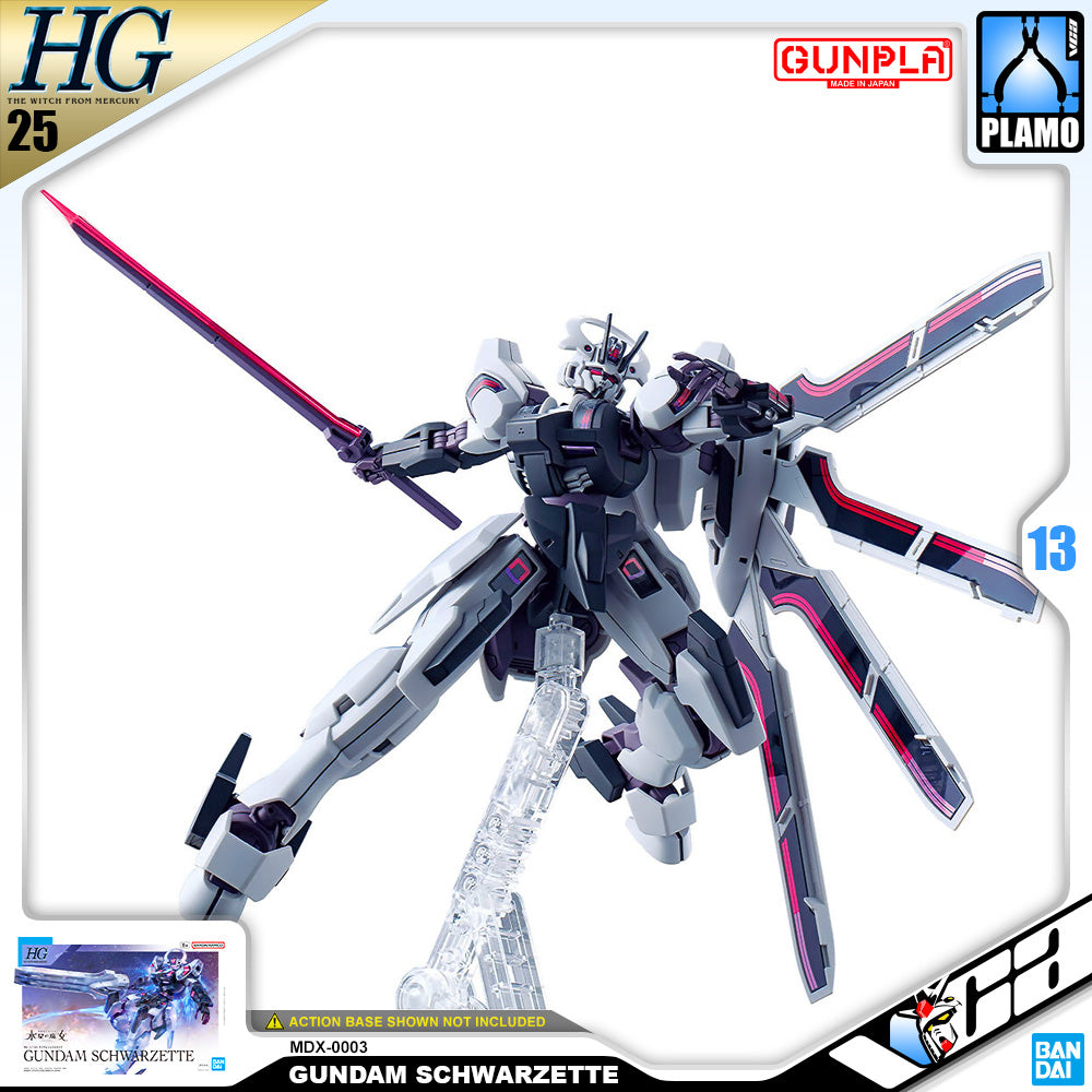 Bandai Gunpla High Grade 1/144 HG Gundam Schwarzette Plastic Model Toy VCA Singapore