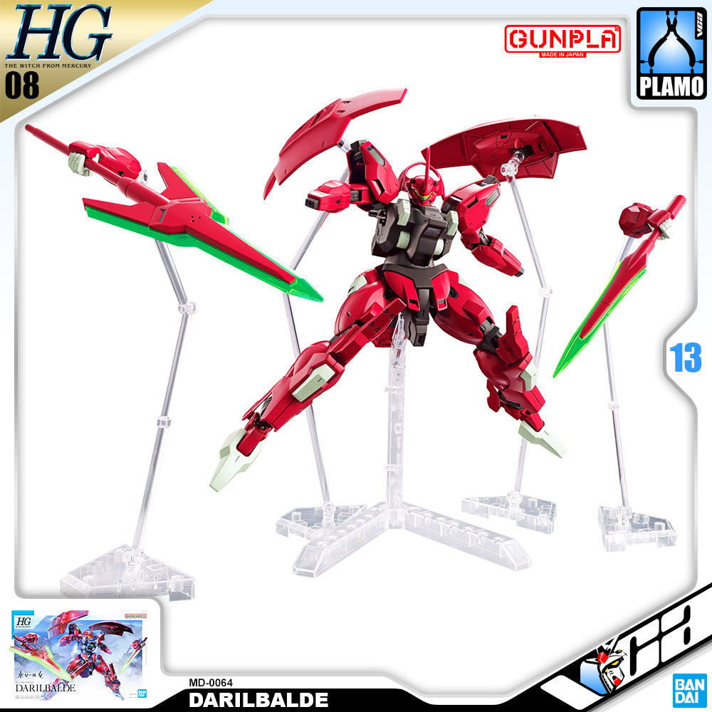 Bandai Gunpla High Grade The Witch From Mercury 1/144 HG MD-0064 Darilbalde Plastic Model Action Toy VCA Gundam Singapore