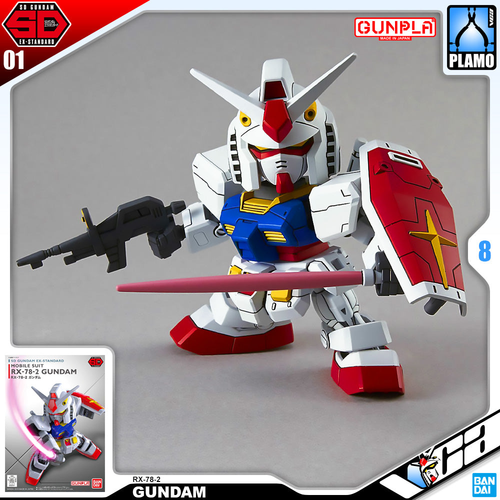 Bandai Gunpla SD Ex-Standard SDEX RX-78-2 Gundam Plastic Model Action Figure Toy Kit VCA Singapore