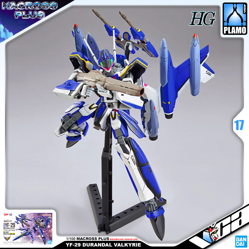 Bandai High Grade Macross Plus 1/100 HG YF-29 Durandal Valkyrie Maximilian Jenius Plastic Model Action Toy VCA Gundam Singapore