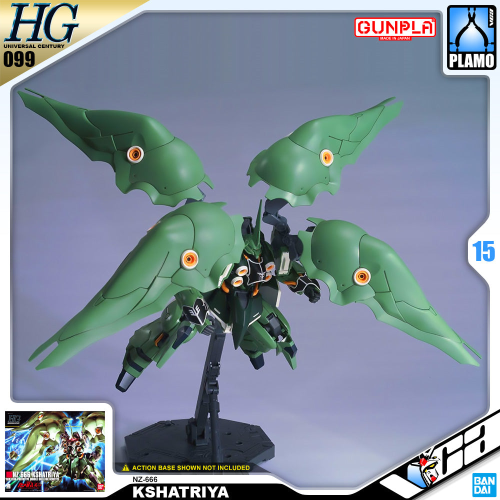 Bandai Gunpla High Grade Universal Century HGUC 1/144 HG NZ-666 Kshatriya Plastic Model Action Toy VCA Gundam Singapore