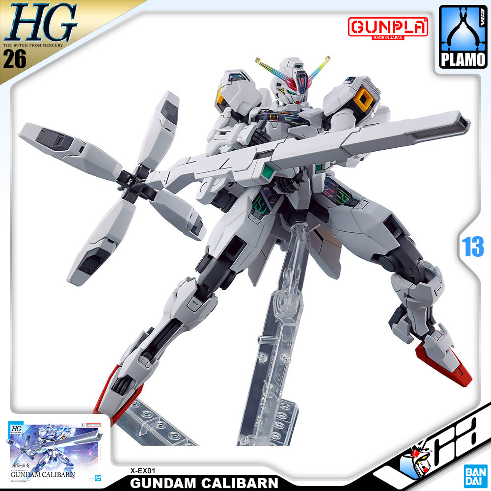 Bandai Gunpla 高级 HG 高达 Calibarn 塑料模型动作玩具 VCA Singapore