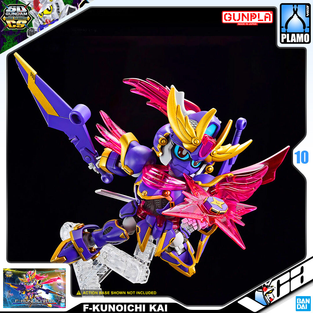 Bandai 高达模型 SD Cross Silhouette SDCS F-Kunoichi Kai 塑料模型 可动玩具 VCA 高达 新加坡