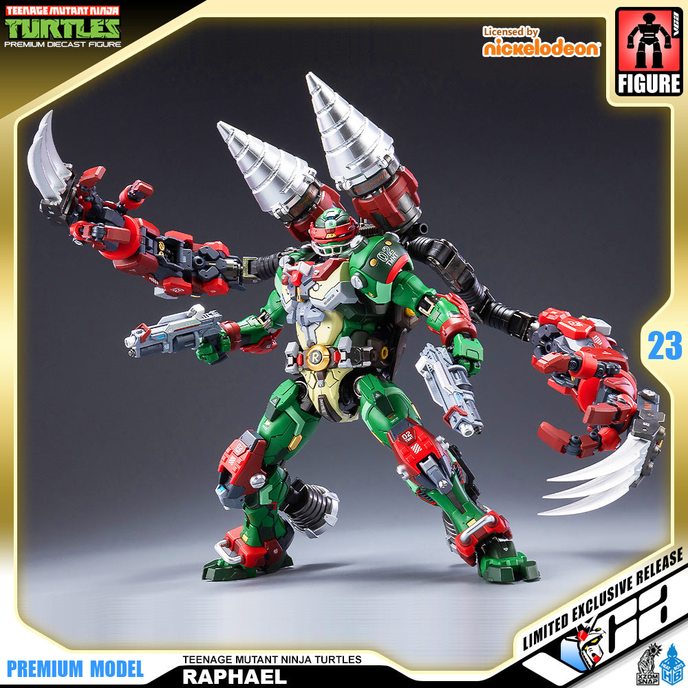 Heat Boys Nickelodeon Teenage Mutant Ninja Turtles Raphael Mecha Metal Structure Premium Action Figure VCA Gundam Singapore