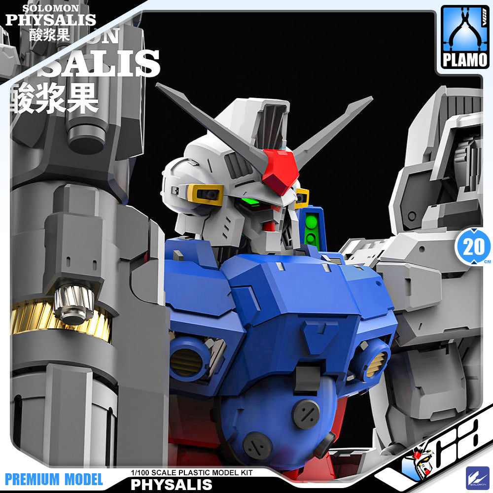 所罗门 1/100 RX-78GP02A 高达 GP02A 酸浆塑料模型动作玩具 VCA 新加坡