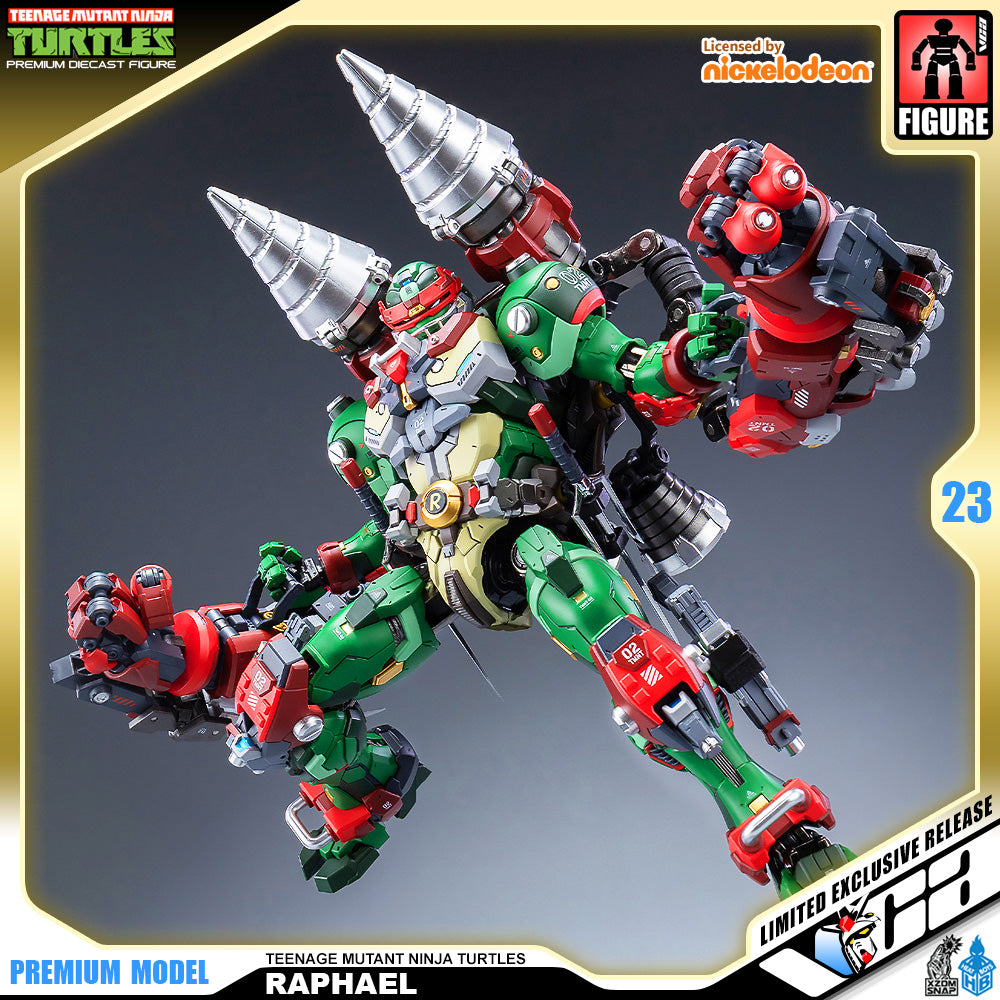 Heat Boys Nickelodeon Teenage Mutant Ninja Turtles Raphael Mecha Metal Structure Premium Action Figure VCA Gundam Singapore