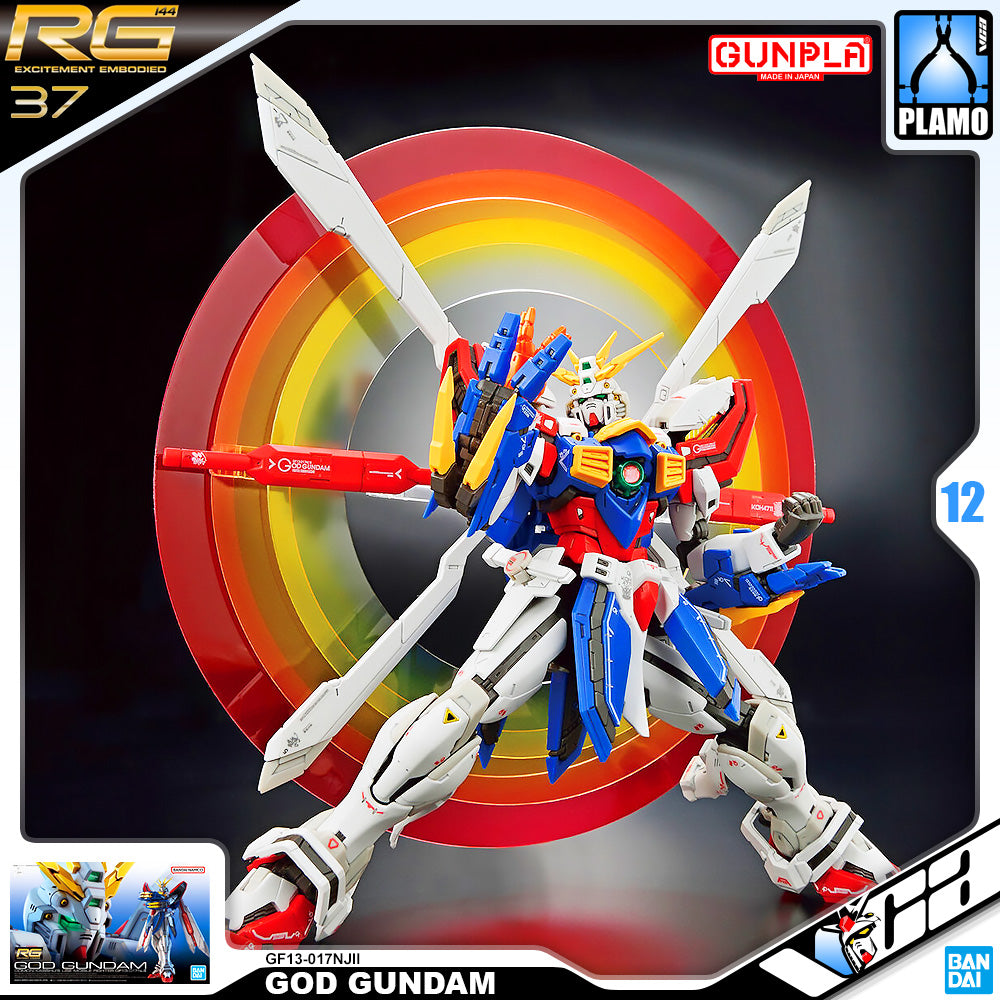 Bandai Gunpla Real Grade 1/144 RG God Gundam Plastic Model Toy VCA Singapore