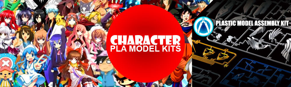 Character Plastic Model Assembly Kits from Popular Japanese Anime & Pop Cultures