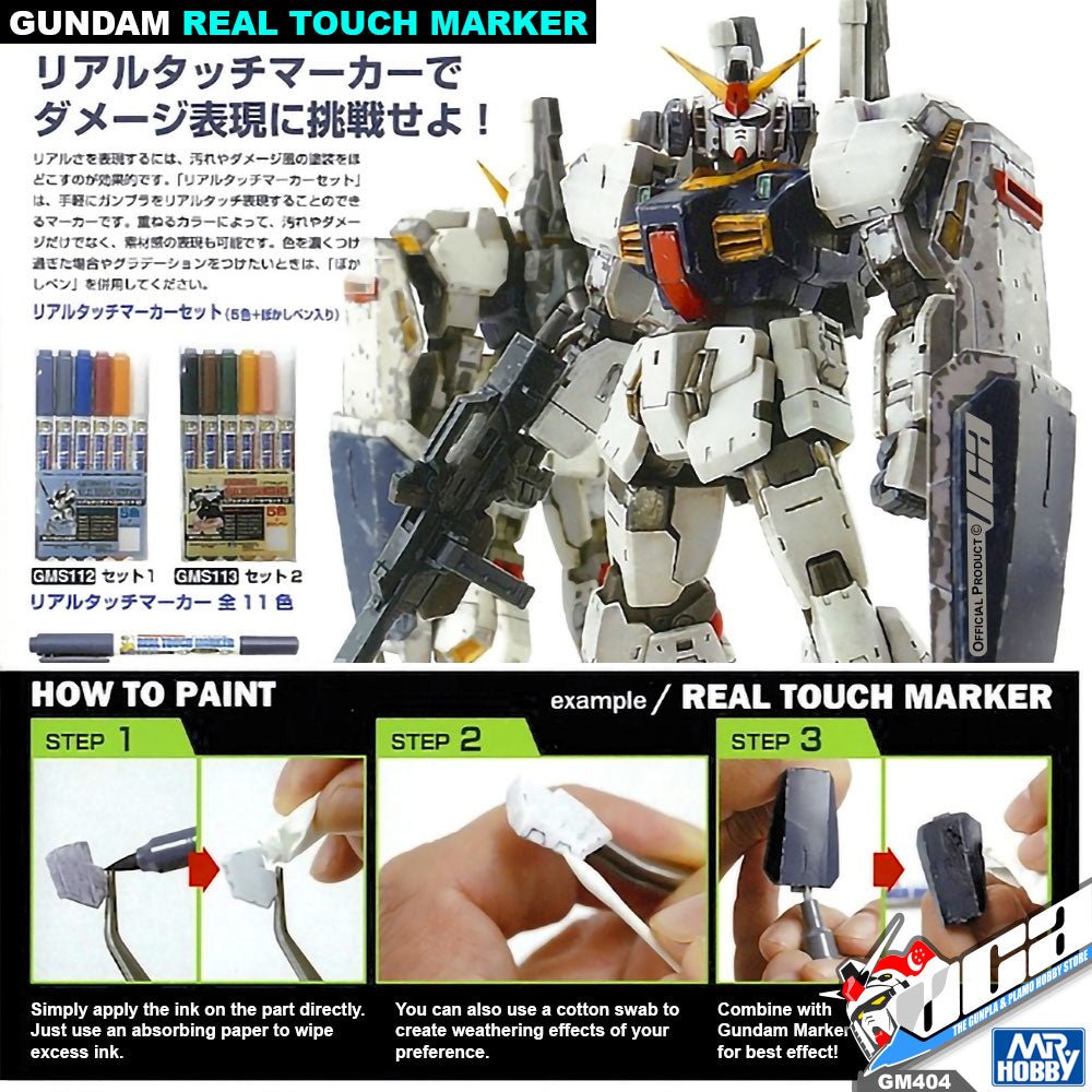 GSI CREOS MR HOBBY GM404 GUNDAM REAL TOUCH MARKER PAINT RED HOBBY PEN VCA GUNDAM SINGAPORE