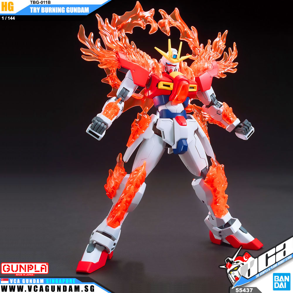 Bandai® 高达模型 HG 创战者 (HGBF) 尝试燃烧高达