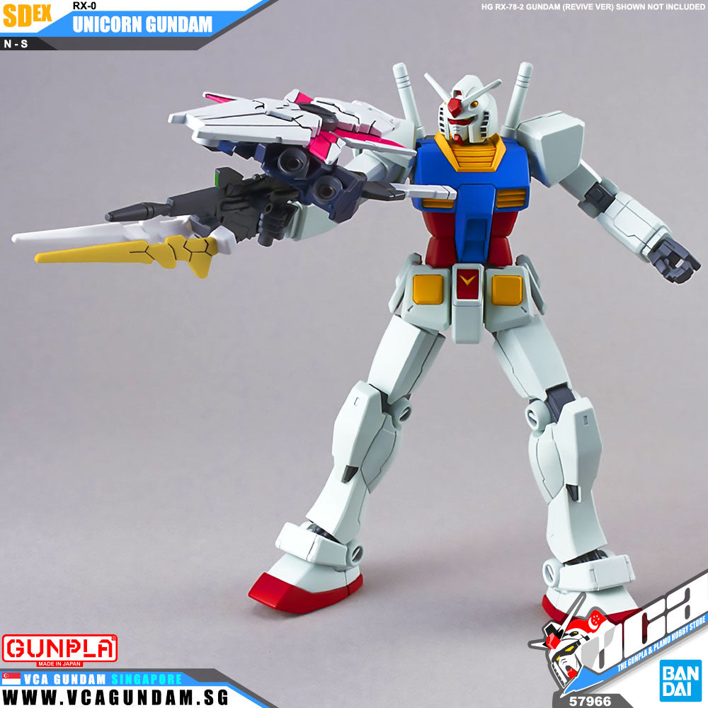 Bandai® Gunpla SD EX-Standard (SDEX) UNICORN GUNDAM (DESTROY MODE)