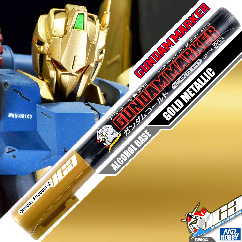 GSI CREOS MR GREY HOBBY GM04 Gundam Marker Painting Pen Gold Metallic