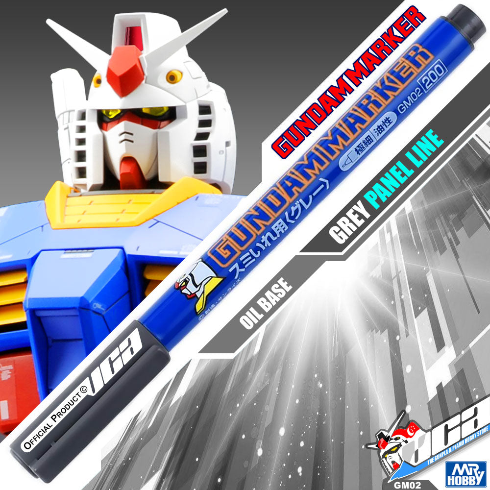 GSI CREOS MR GREY HOBBY GM02 GUNDAM MARKER GREY PANEL LINE LINING PANELING PEN HOBBY PEN VCA GUNDAM SINGAPORE