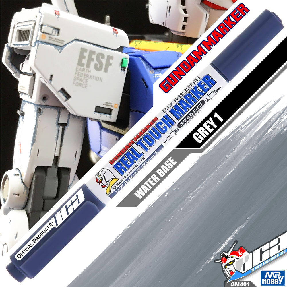 GSI CREOS MR HOBBY GM401 GUNDAM REAL TOUCH MARKER PAINT GREY GRAY 1 HOBBY PEN VCA GUNDAM SINGAPORE