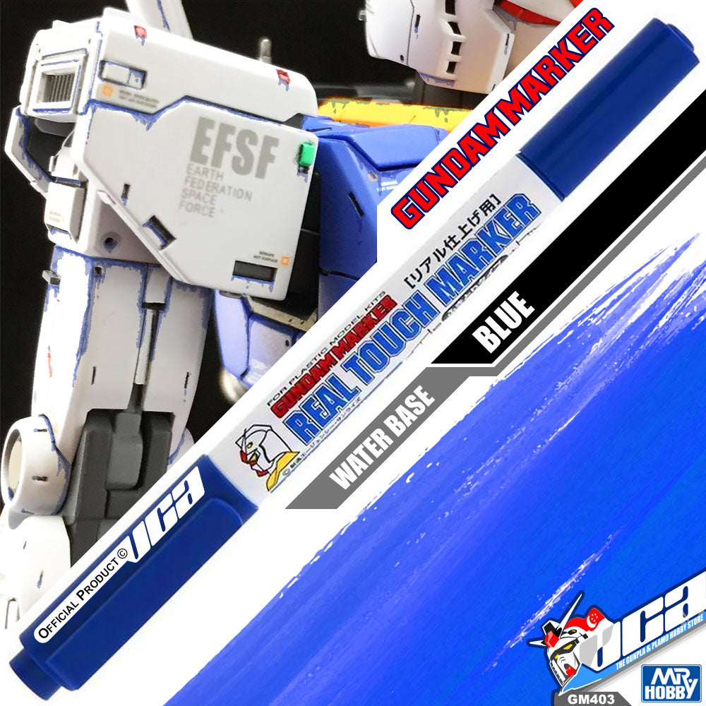 GSI CREOS MR HOBBY GM403 GUNDAM REAL TOUCH MARKER PAINT BLUE HOBBY PEN VCA GUNDAM SINGAPORE