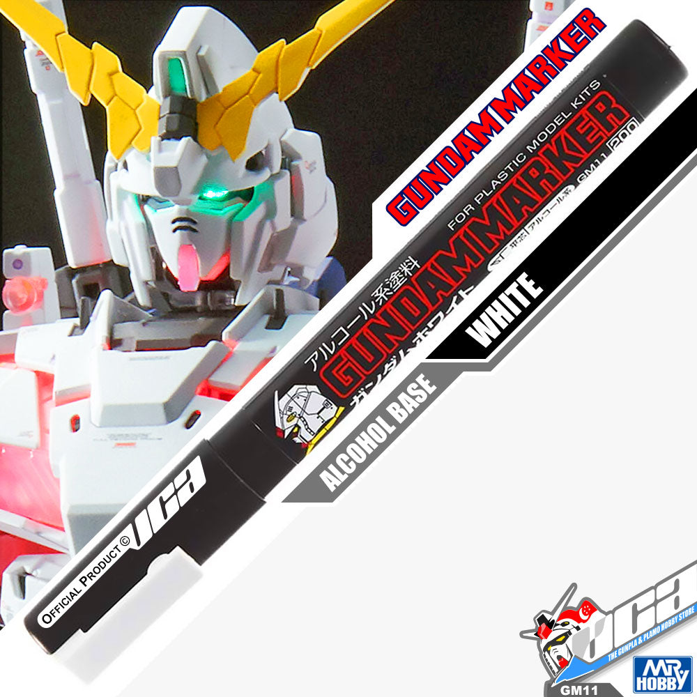GSI CREOS MR GREY HOBBY GM11 Gundam Marker Painting Pen White