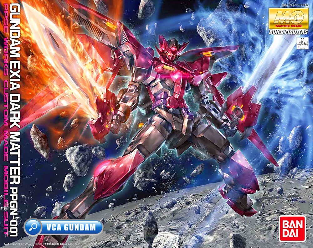 Bandai Gunpla Master Grade 1/100 MG Gundam Exia Dark Matter Box Art