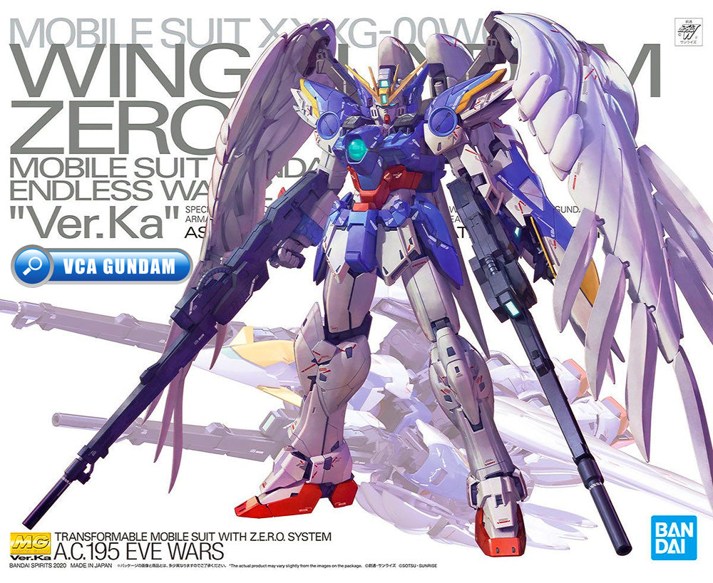 Bandai Gunpla Master Grade 1/100 MG Wing Gundam Zero EW Ver KA Plastic Model Toy VCA Singapore