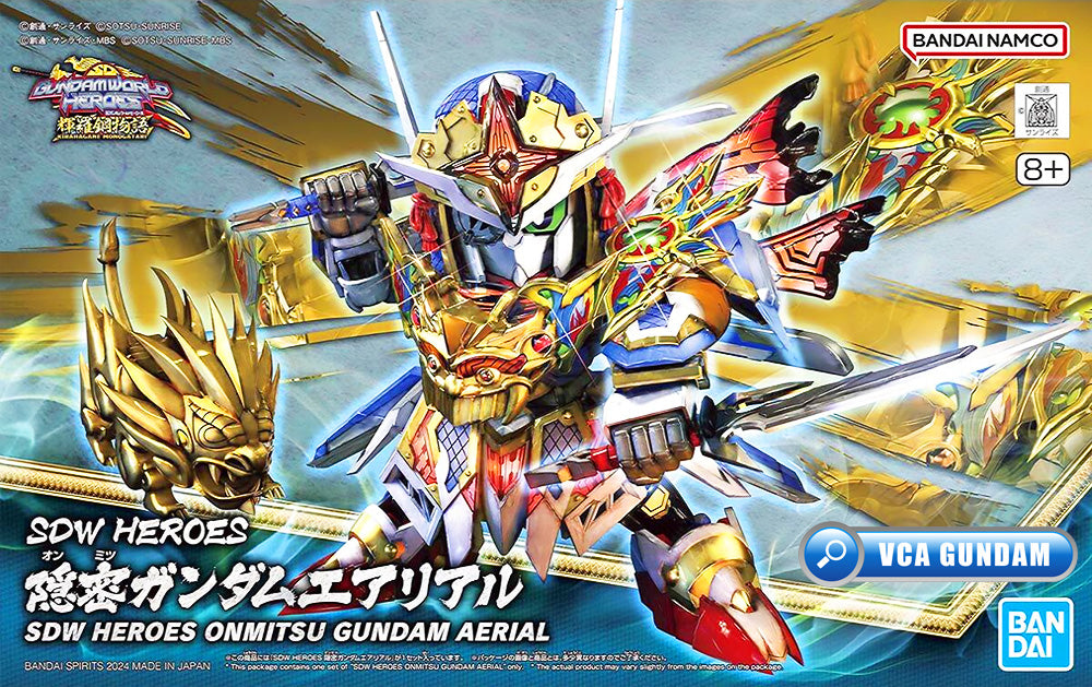 Bandai Gunpla SD World Heroes SDW Onmitsu Gundam Aerial Cute Plastic Model Action Toy VCA Singapore