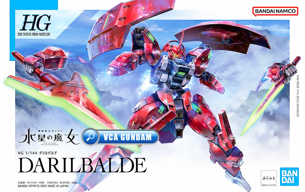 Bandai Gunpla High Grade The Witch From Mercury 1/144 HG MD-0064 Darilbalde Plastic Model Action Toy VCA Gundam Singapore