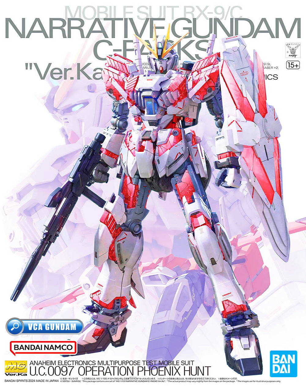 Bandai Gunpla Master Grade MG Narrative Gundam C-Packs Ver Ka Plastic Model Action Toy VCA Singapore