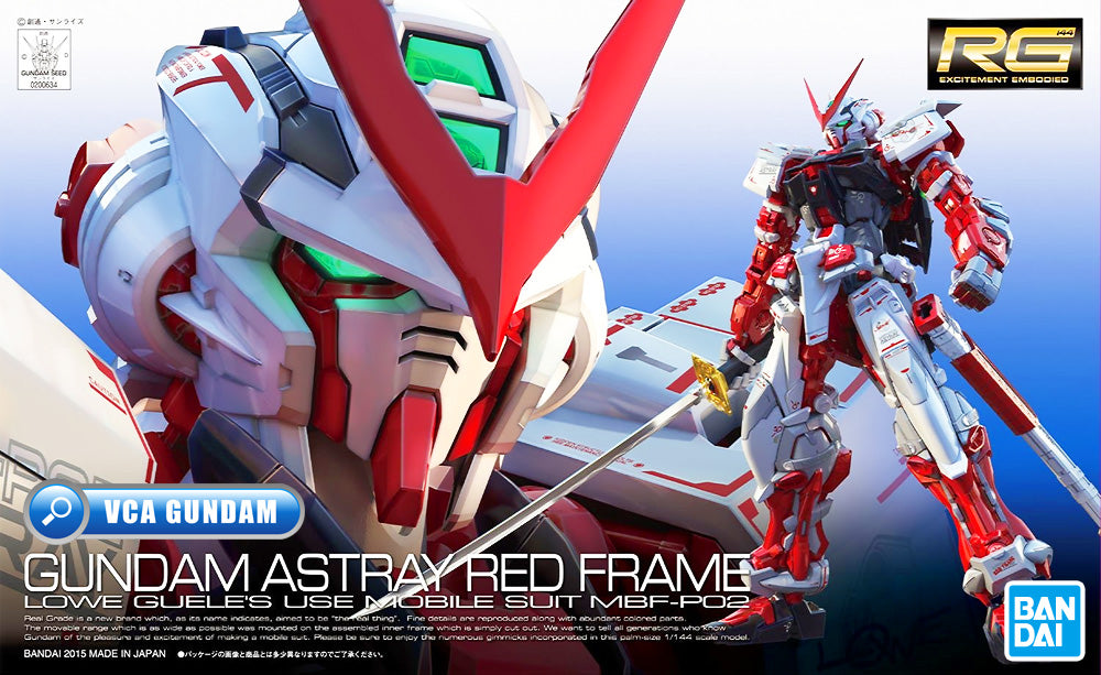 Bandai Gunpla Real Grade 1/144 RG Gundam Astray Red Frame Plastic Model Action Toy VCA Singapore