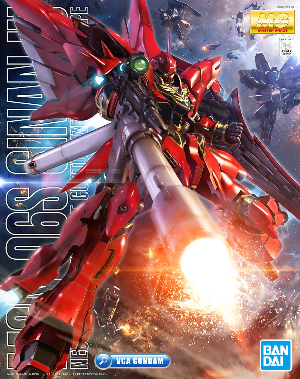 Bandai Gunpla Master Grade 1/100 MG MSN-06S Sinanju Ver OVA Plastic Model Kit Toy VCA Gundam Singapore