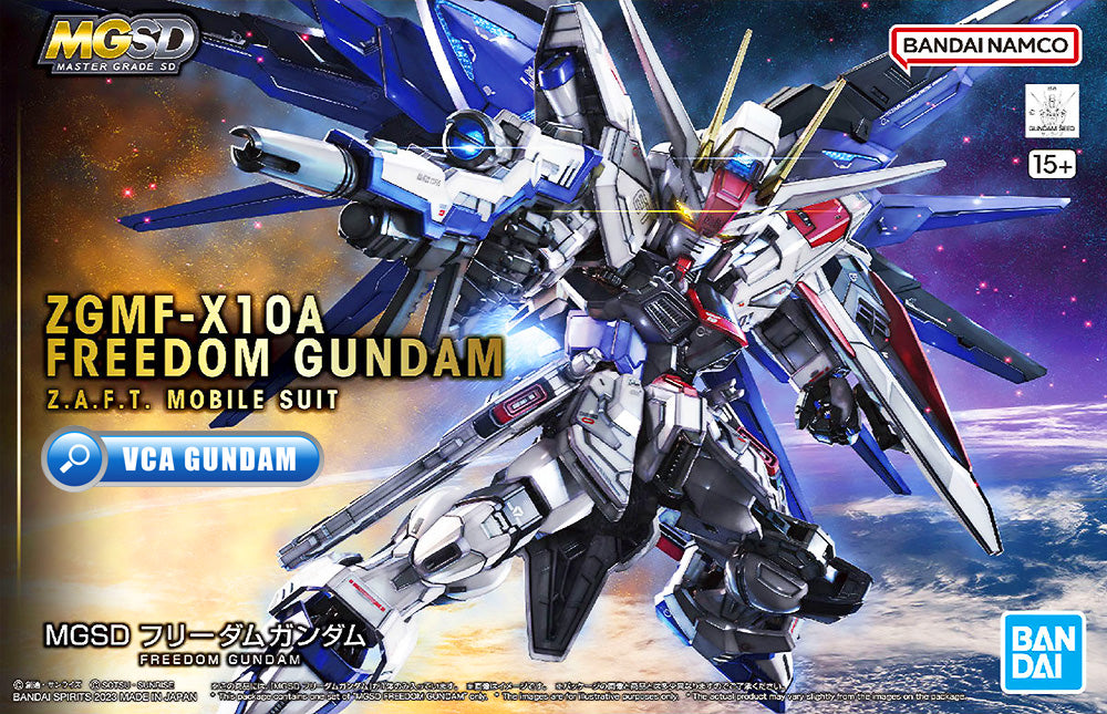 Bandai Gunpla Master Grade SD MGSD ZGMF-X10A 自由高达塑料模型动作玩具 VCA 新加坡