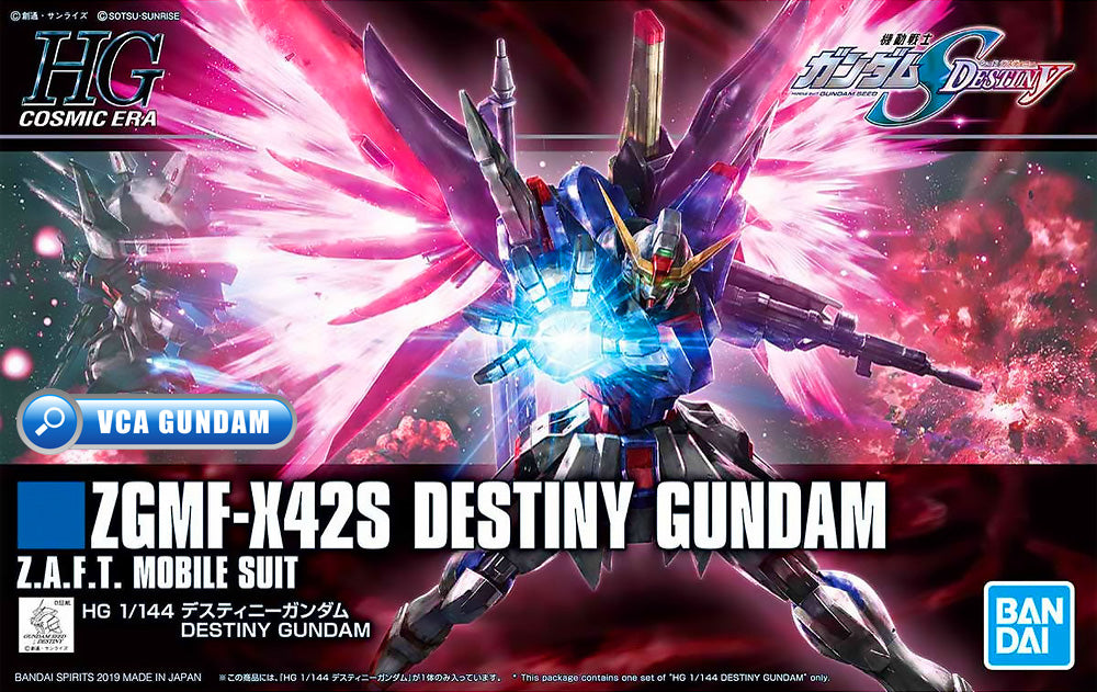 Bandai Gunpla High Grade Cosmic Era HGCE 1/144 HG Destiny Gundam Plastic Model Toy VCA Singapore