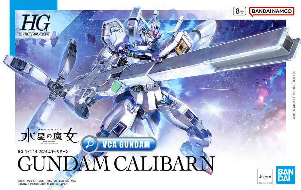 Bandai Gunpla 高级 HG 高达 Calibarn 塑料模型动作玩具 VCA Singapore