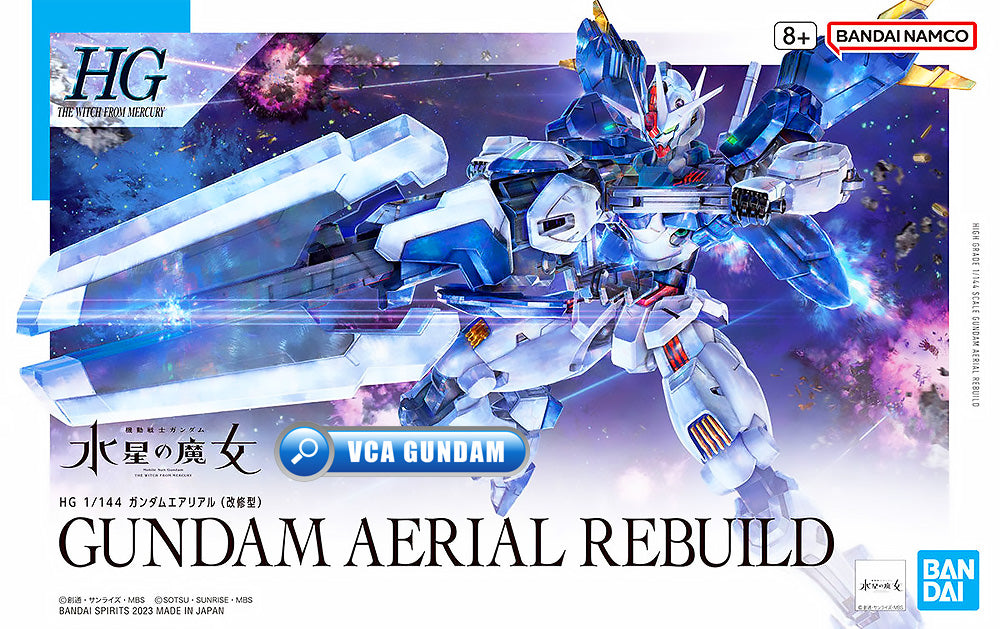 Bandai Gunpla High Grade 1/144 HG Gundam Aerial Rebuild Plastic Model Toy VCA Singapore