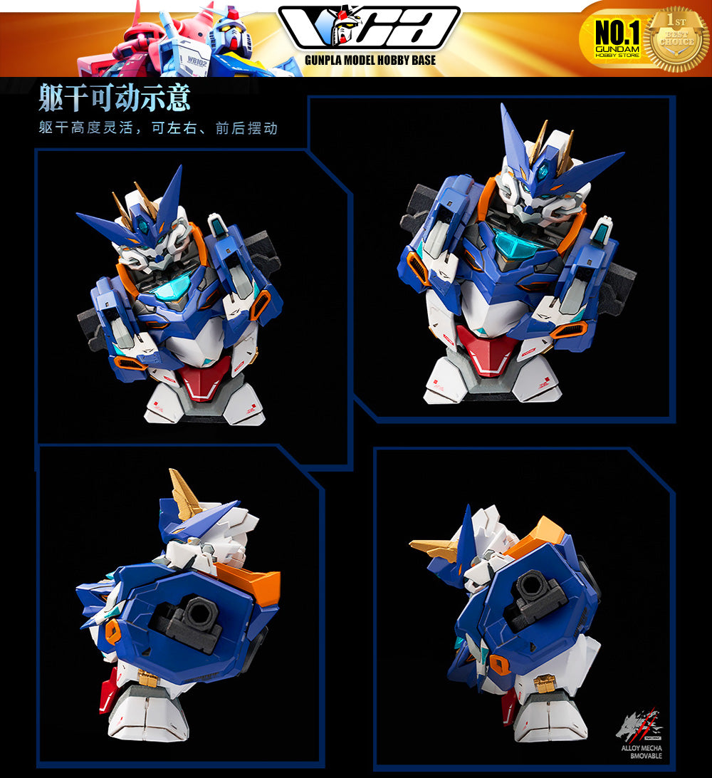 Animester Metal Alloy Structured 1/72 Crystal Envoy Unit 02 Walf Warrior Mega Mode Action Figure VCA Gundam Singapore