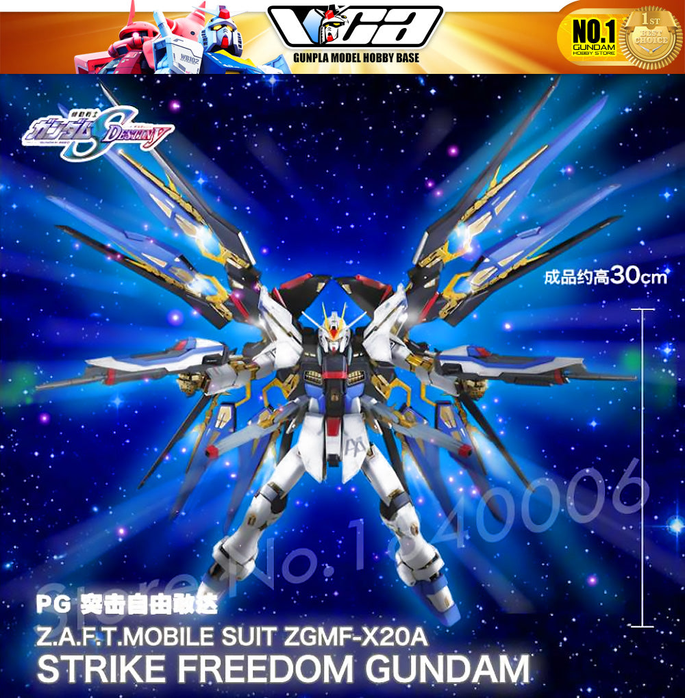 Bandai Gunpla Perfect Grade 1/60 PG ZGMF-X20A 强袭自由高达大塑料模型玩具 VCA 新加坡