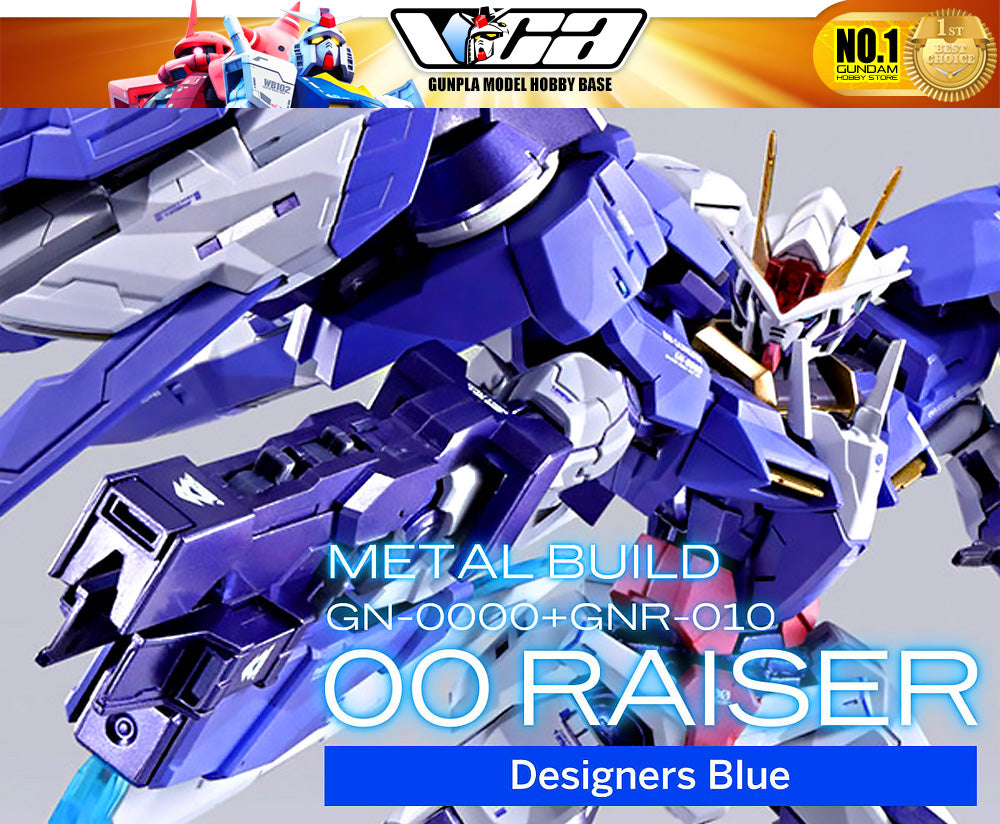 Premium Bandai Tamashii Nations Metal Build 00 Raiser Designer's Blue Ver Structure Action Figure Model Toy VCA Gundam Singapore