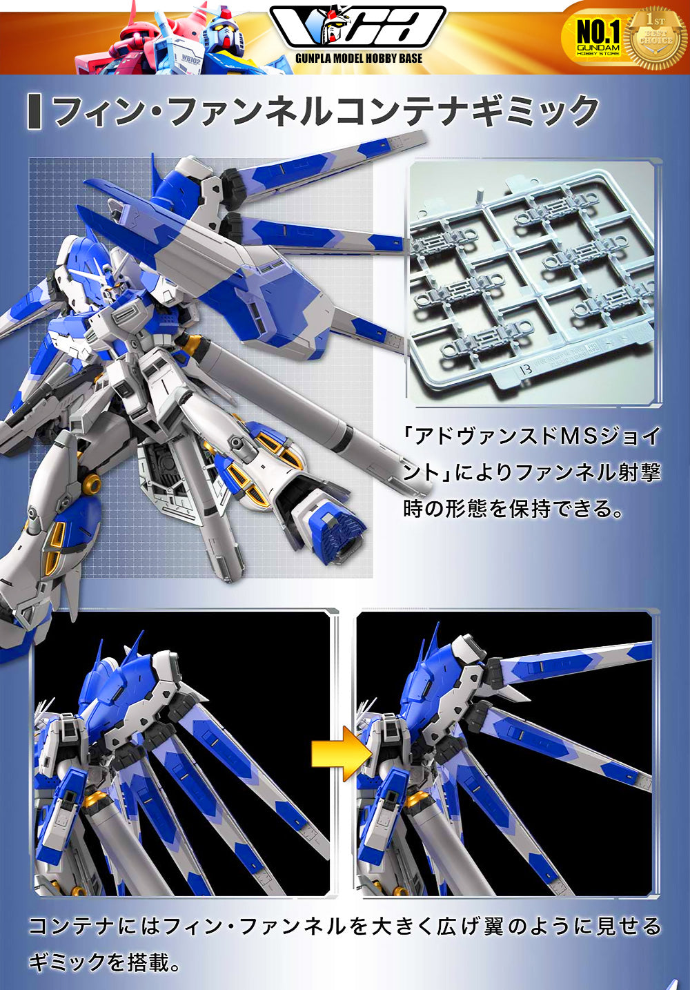 Bandai Gunpla Real Grade 1/144 RG RX-93-V2 Hi-Nu 高达塑料模型动作玩具 VCA 新加坡