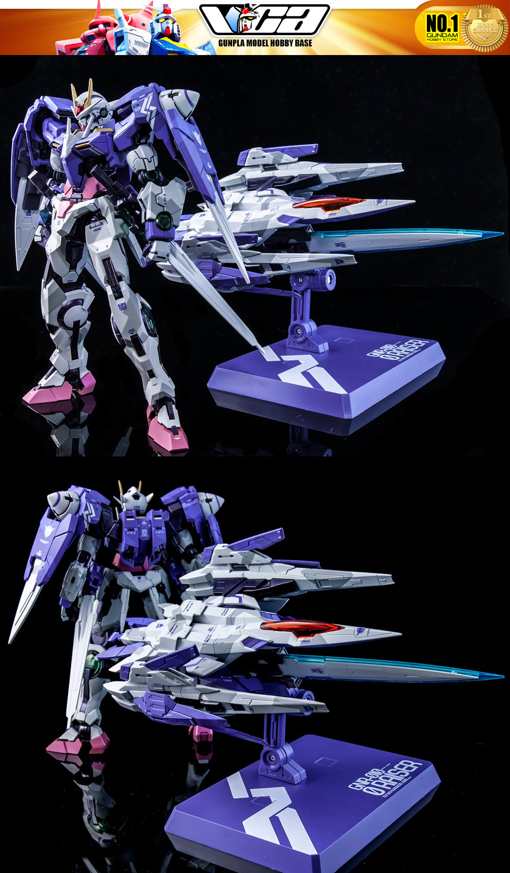 Premium Bandai Tamashii Nations Metal Build 00 Raiser Designer's Blue Ver Structure Action Figure Model Toy VCA Gundam Singapore