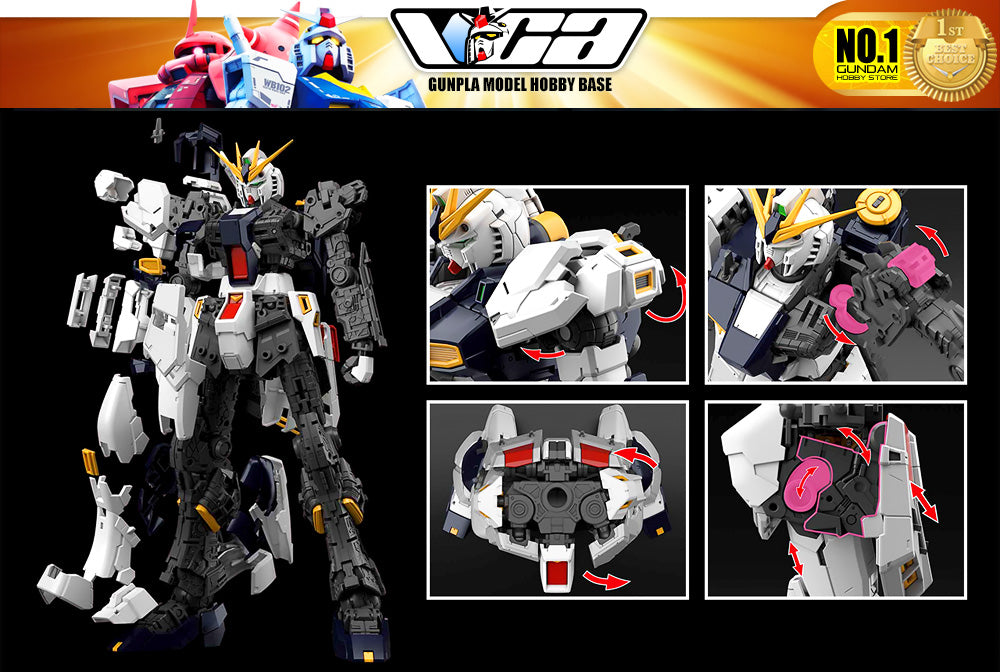 Bandai Gunpla Real Grade 1/144 RG RX-93 Nu 高达塑料模型玩具 VCA 新加坡