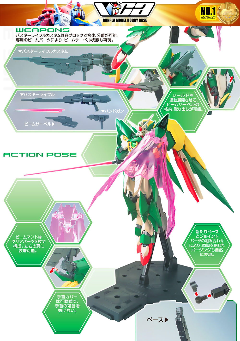 Bandai Gunpla Master Grade 1/100 MG Gundam Fenice Rinascita 塑料模型玩具 VCA 新加坡